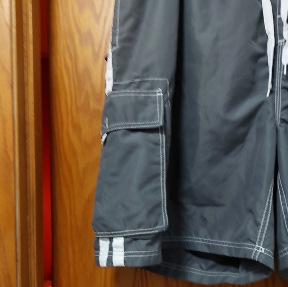 Men's 4X Kani Gray Swim Trunks - Picture 3 of 6